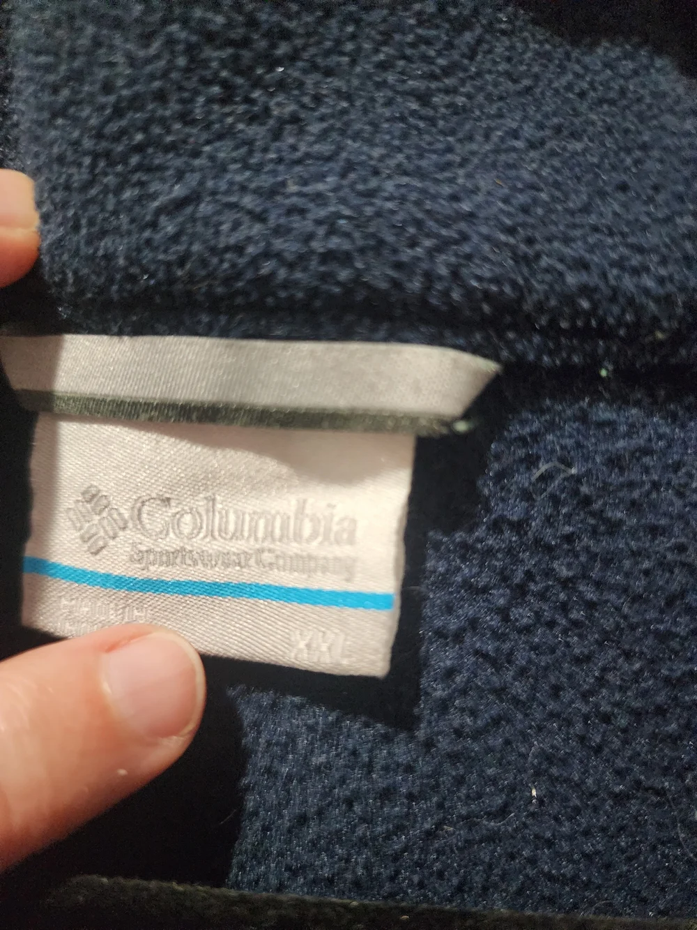 Columbia Penn STATE Two-Tone Full-Zip Fleece Jacket - Navy & Light Gray